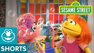 Sesame Street: Making Bubbles! | Julia & Abby Cadabby