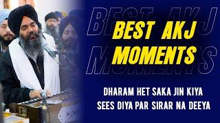 Best AKJ Moments | Bhai Manpreet Singh Ji Kanpuri | Sees Diya Par Sirar Na Deeya