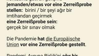 die Zerreißprobe / jmdn. / etw. vor eine Zerreißprobe stellen