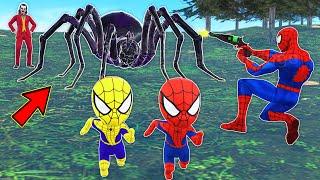 team spider man vs bad guy joker ► Rescue kid SPIDER MAN from spider joker - funny horror animation