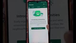 #New features add in whatsapp #communities tabupdate your whatsapp #shorts 