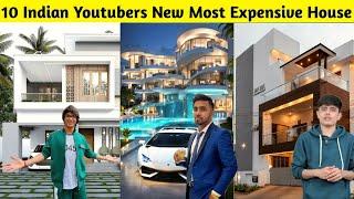 10 Indian Youtubers New Most Expensive House | Techno Gamerz, Sourav Joshi, Elvish Yadav, Gamefleet