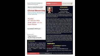 Clinical Reasoning | Prof Henk Smith | 2024-02-15