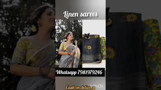 Linen Saree Collection Anand Fashions