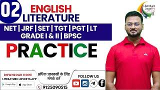 English Literature Practice Class -2 | NET | JRF | SET | TGT | PGT | LT GRADE I & II | BPSC