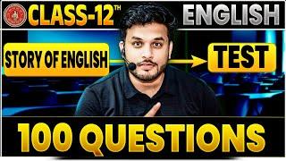 Bihar Board Class 12 English Objective | 12th English Story of English 100 Objective | 12th English