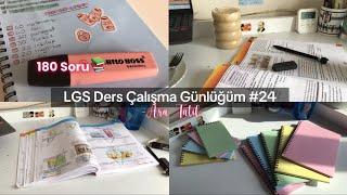 •LGS Ders Çalışma Günlüğüm #24 | Ara Tatil, 180 soru