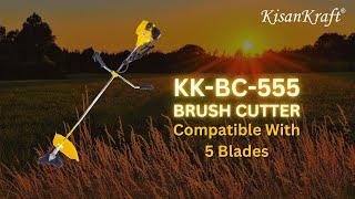 𝐊𝐢𝐬𝐚𝐧𝐊𝐫𝐚𝐟𝐭 𝐁𝐫𝐮𝐬𝐡 𝐂𝐮𝐭𝐭𝐞𝐫 | 𝐊𝐊-𝐁𝐂-𝟓𝟓𝟓 | Clear Grass, Weeds & Small Bushes with Brush Cutter!