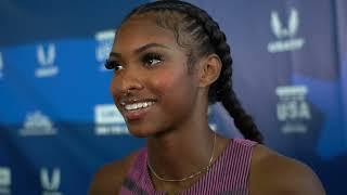 Masai Russell's Goal Is To Win Every 100mH Round