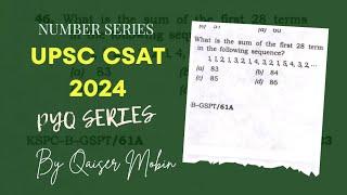 Sum of the first 28 terms in sequence 1,1,2,1,3,2,1,4,3,2,1,5,4,3,2. | UPSC CSAT PYQ SERIES 2024