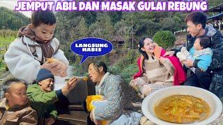 PAPA DAPAT BANYAK REBUNG, LANGSUNG KE DESA MASAK GULAI REBUNG UNTUK KELUARGA DI CHINA