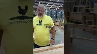 Hey! There's a fun fact about Douglas Fir Lumber in here! Check it out. #chicken #woodworking #coop