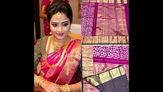 Pure kanchipuram handloom bridal silk saree with price, muhurtham sarees || whatsapp: 7995499590