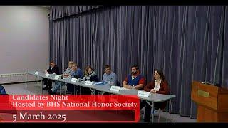 Candidates Night Hosted by BHS National Honor Society - 5 March 2025