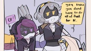 V Helps Uzi on her FIRST DATE?!! (Murder Drones Comic Dub)