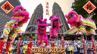 Suria KLCC Acrobatic Lion Dance By Khuan Loke 馬來西亞群樂體育會 | CNY 2025