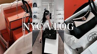 NYC VLOG | Hermès Unboxing | Rare Ostrich Leather | On Running | Baggu | Mini Lindy | Skincare