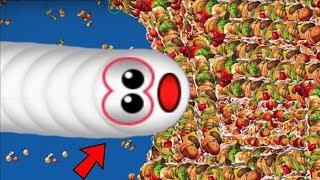 WormsZone.io Biggest Slither Snake 1,000,000+ Score World Record Top 01 Epic Worms Zoneio Gameplay