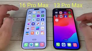 iPhone 16 Pro Max Vs iPhone 13 Pro Max Speed Test