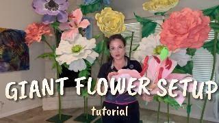 Installing GIANT Flowers for Events!