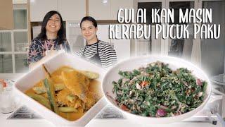 Resepi Gulai Ikan Masin & Kerabu Pucuk Paku