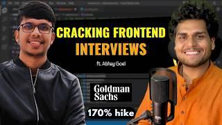 Cracking Frontend Interview - Goldman Sachs (Questions & Preparation Strategy)