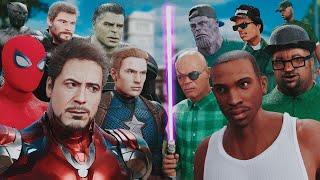 THE AVENGERS vs. GROVE STREET! | (MARVEL vs. GTA SAN ANDREAS) - EPIC BATTLE