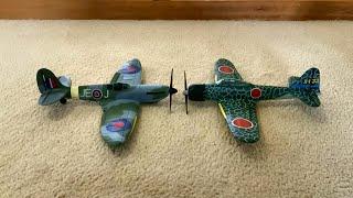 Mini Warbirds A6M Zero Vs Spitfire Speed Run