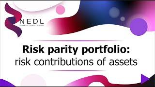 Risk parity portfolio explained: risk contributions of asset classes (Excel)