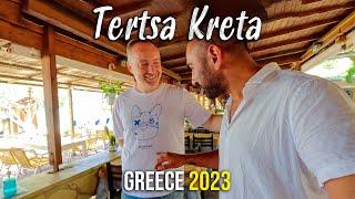 Tertsa Crete, walking tour 4k, Kreta, Greece 2023