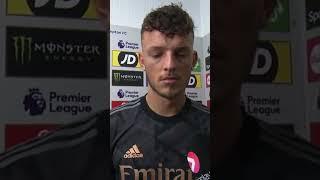 Ben White’s post match interview after the Southampton game is one to remember!