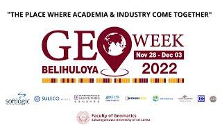 GEOWEEK2022: Sixth Day (BMICH)