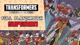 Clash of the Combiners SUPERION | Full Playthrough | Transformers Deck Building Game