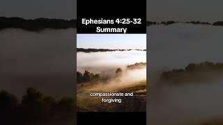 Ephesians 4:25-31 Summary #christian #biblestudy #dailydevotional #ephesians #ephesians4