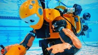 Stanford's humanoid robot explores an abandoned shipwreck