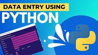 Data Entry Form by Python ! (Source Code)