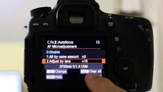How-To: Auto Focus Micro Adjustments on the Canon 70D [DRAFT]