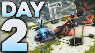 TEK Fobbing Our Main Base Spot 4 Hours Into Wipe! - ARK PvP