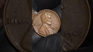 1945 WHEAT PENNY COINS || AMERICA #history #kacoin #numismatics #trending #viral #americancoin