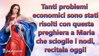 Tanti problemi economici ha risolto questa preghiera a Maria che scioglie i nodi, recitala oggi!