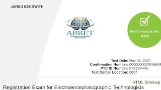 I passed the R. EEG T. exam!