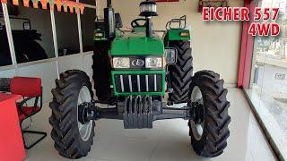 New Eicher 557 4wd tractor walk around