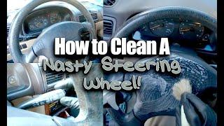 Nasty Steering Wheel!  Lets Clean It! / #NastyInteriorDetail #Steeringwheelcleaning