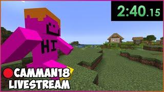 Speed Running the RAREST ITEMS in Minecraft camman18 Full Twitch VOD