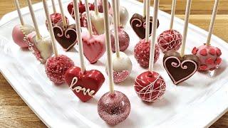 Valentine's Day Cake Pops️SIMPLE Decorations Recipe