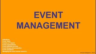 Event Management