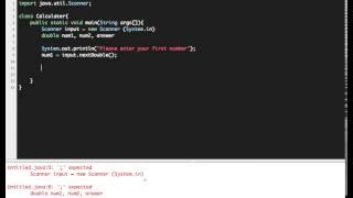 Java Tutorial #5 :: Creating a Simple Calculator!