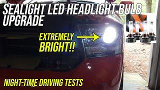 LED Headlight bulb replacement - 2017 RAM Sport - #Sealight 9005 bulbs