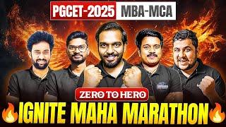 PGCET MBA-MCA | Ignite Maha Marathon  | PGCET MBA | PGCET MCA | Dhruvika Academy #pgcet2025