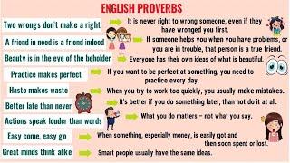 30 Common Proverbs in English